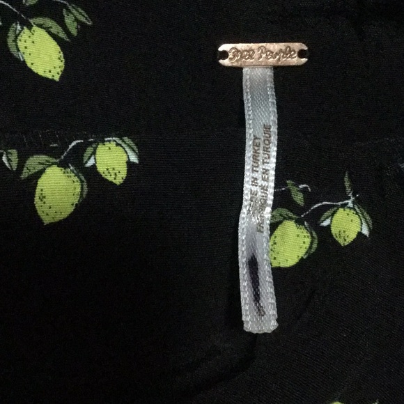 Free People size 6 Margot lemon printed pants - Picture 5 of 9